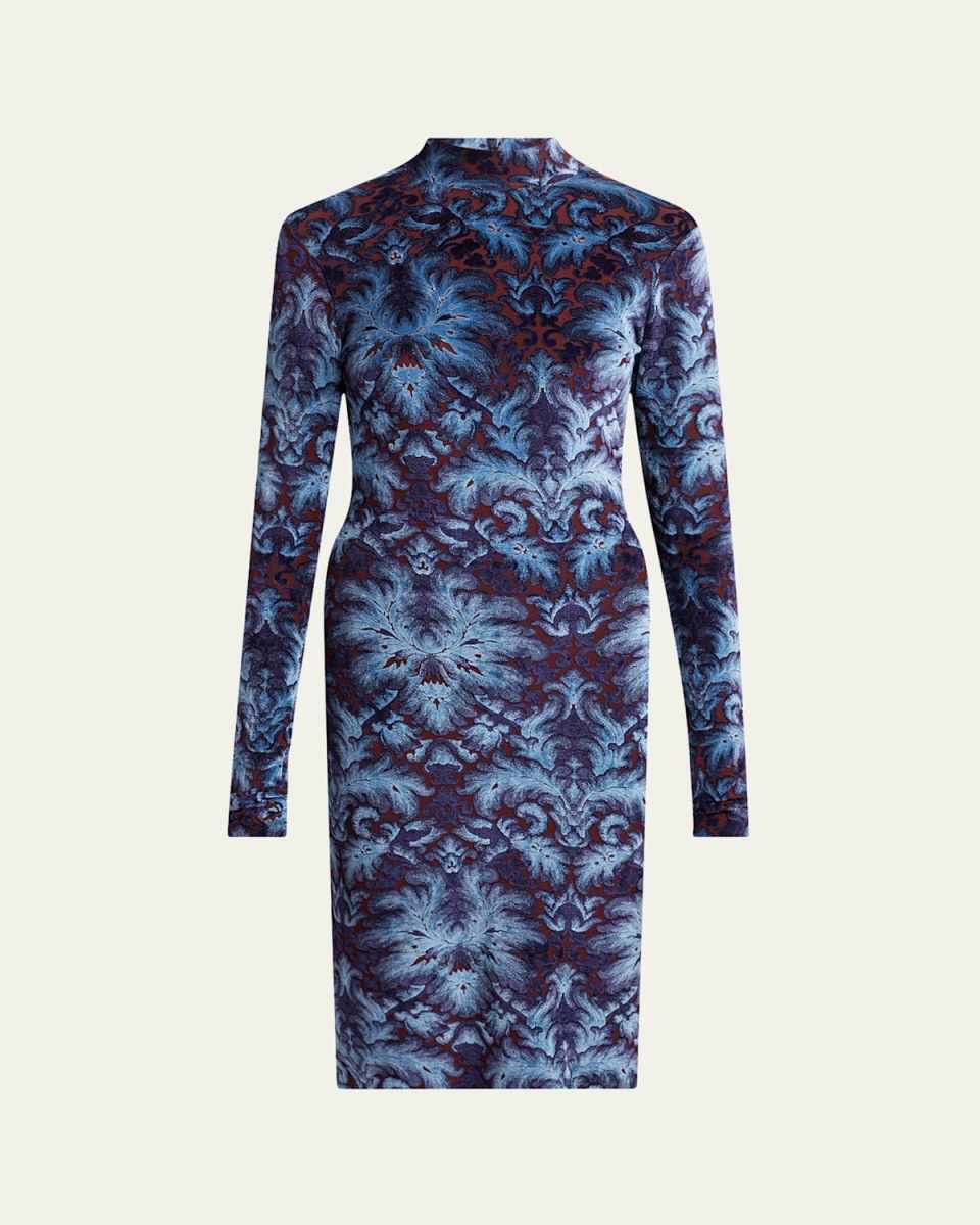 Long-Sleeve Midi Dress